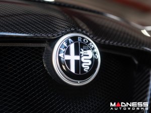 Alfa Romeo Emblem Covers - Front + Back Set - V1 - 74mm Alfa Romeo Emblem Covers - Front + Back Set - V1 - 74mm